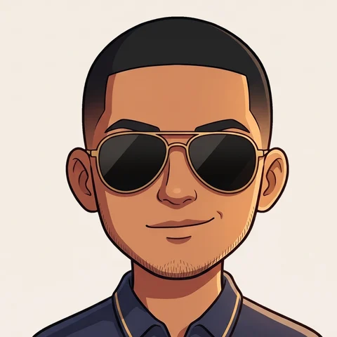 Abang, maskot JAT, dengan cermin mata aviator emas